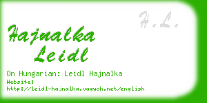 hajnalka leidl business card